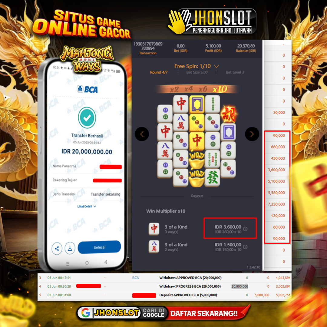 𝐈𝐃 𝐓𝐨𝐧𝐠**** 𝐌𝐞𝐧𝐚𝐧𝐠 𝐑𝐩 𝟐𝟎.𝟎𝟎𝟎.𝟎𝟎𝟎 𝐝𝐚𝐫𝐢 𝐌𝐚𝐡𝐣𝐨𝐧𝐠 𝐖𝐚𝐲𝐬 𝟐 𝐁𝐞𝐫𝐦𝐨𝐝𝐚𝐥 𝐑𝐩 𝟓 𝐉𝐮𝐭𝐚 𝐝𝐢 𝐉𝐡𝐨𝐧𝐬𝐥𝐨𝐭!