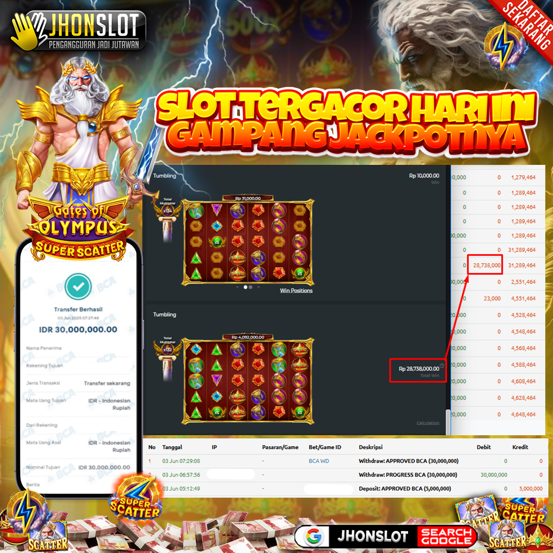 𝐏𝐀𝐍*** 𝐌𝐞𝐧𝐚𝐧𝐠 𝐁𝐞𝐬𝐚𝐫! 𝐖𝐢𝐭𝐡𝐝𝐫𝐚𝐰 𝐑𝐩 𝟑𝟎 𝐉𝐮𝐭𝐚 𝐝𝐚𝐫𝐢 𝐆𝐚𝐭𝐞𝐬 𝐨𝐟 𝐎𝐥𝐲𝐦𝐩𝐮𝐬 𝐒𝐮𝐩𝐞𝐫 𝐒𝐜𝐚𝐭𝐭𝐞𝐫