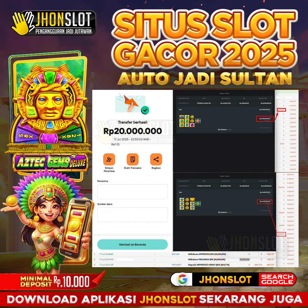 𝐈𝐃 𝐑𝐞𝐣****𝐓 𝐌𝐞𝐧𝐚𝐧𝐠 𝐑𝐩 𝟐𝟎 𝐉𝐮𝐭𝐚 𝐝𝐚𝐫𝐢 𝐀𝐳𝐭𝐞𝐜 𝐆𝐞𝐦𝐬 𝐁𝐞𝐫𝐦𝐨𝐝𝐚𝐥 𝐑𝐩 𝟖𝟔𝟒 𝐑𝐢𝐛𝐮 𝐝𝐢 𝐉𝐇𝐎𝐍𝐒𝐋𝐎𝐓!