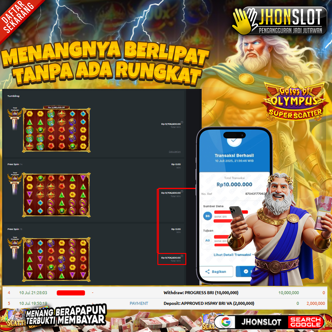 𝐈𝐃 𝐁****𝟑 𝐒𝐮𝐤𝐬𝐞𝐬 𝐌𝐞𝐧𝐚𝐧𝐠 𝐑𝐩 𝟏𝟎 𝐉𝐮𝐭𝐚 𝐝𝐚𝐫𝐢 𝐆𝐚𝐭𝐞𝐬 𝐨𝐟 𝐎𝐥𝐲𝐦𝐩𝐮𝐬 𝐒𝐮𝐩𝐞𝐫 𝐒𝐜𝐚𝐭𝐭𝐞𝐫 𝐁𝐞𝐫𝐦𝐨𝐝𝐚𝐥 𝐑𝐩 𝟐 𝐉𝐮𝐭𝐚 𝐝𝐢 𝐉𝐇𝐎𝐍𝐒𝐋𝐎𝐓!